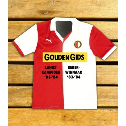 Feyenoord Gouden Gids shirt 1982-1984 (met tekst)